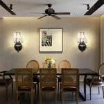 Applique Murale Design Élégante Suspension Verre Vintage. Chambre