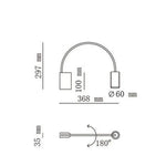 Applique Murale Design Lumineux Doré Élégant S / Froide Chambre