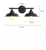 Applique murale double industrielle