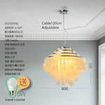 Applique Murale En Coquillage Lumineux Et Décoratif C-Argent 60Cm / 3 Changement De Couleur