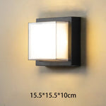 Applique Murale Extérieure Design Lumineux Décoratif Carré-Grand / Blanc Froid (5500-7000K) Chambre
