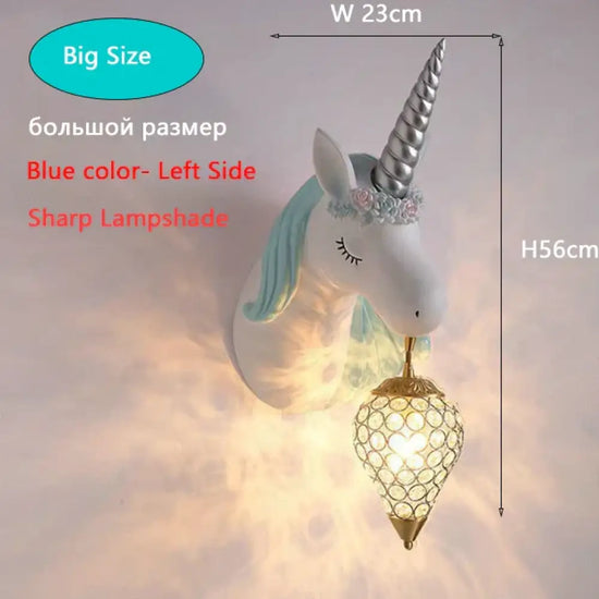 Applique Murale Féerique Décorative Enfantine Lumineuse. Bleu Grande Taille 1 / 3 Température De