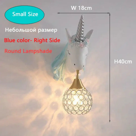 Applique Murale Féerique Décorative Enfantine Lumineuse. Bleu Petite Taille 2 / 3 Température De