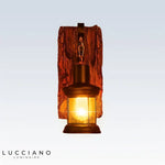 Applique Murale Industrielle Bois Applique