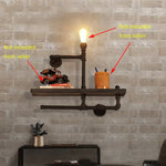 Applique Murale Industrielle Design Métallique Brut Chambre