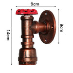 Applique murale industrielle tuyau