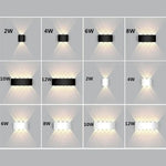Applique Murale Led Aluminium Design Contemporain Élégant Chambre
