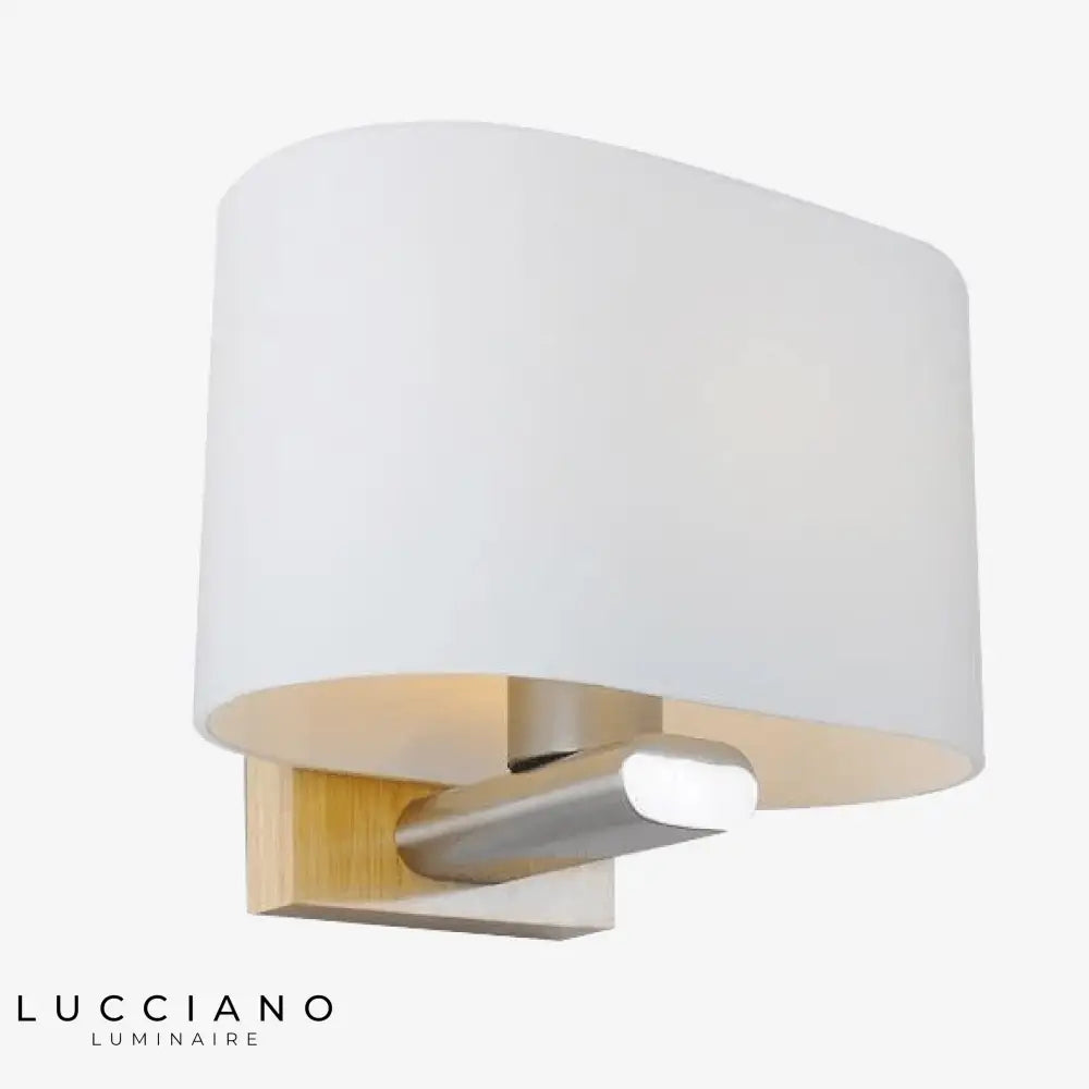 Applique Murale Led Bois Design Élégant Arrondi Chambre