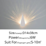 Applique Murale Led Bois Élégant Déco Scandinave Blanc B D14X38Cm / Froid (5 500-7 000 K).