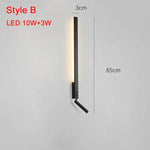 Applique Murale Led Contemporaines Design Élégant B 85Cm 13W / Blanc Chaud (2700-3500K) Chambre