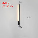 Applique Murale Led Contemporaines Design Élégant C 85Cm 13W / Blanc Chaud (2700-3500K) Chambre