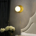 Applique Murale Led Design Minimaliste Verre Chambre