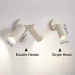 Applique Murale Led Design Moderne Rotative Chambre