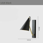 Applique Murale Led Élégante Contemporaine Sobre. Noir / Blanc Chaud (2700-3500K) | 6-10W Chambre