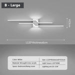 Applique Murale Led Élégante Design Contemporain Typeb Blanc 120Cm / Chaud Chambre