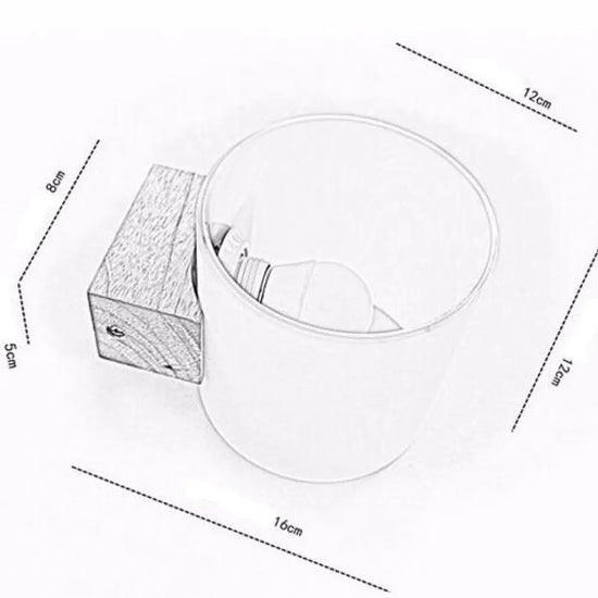 Applique Murale Led En Bois Design Contemporain Minimaliste. Chambre