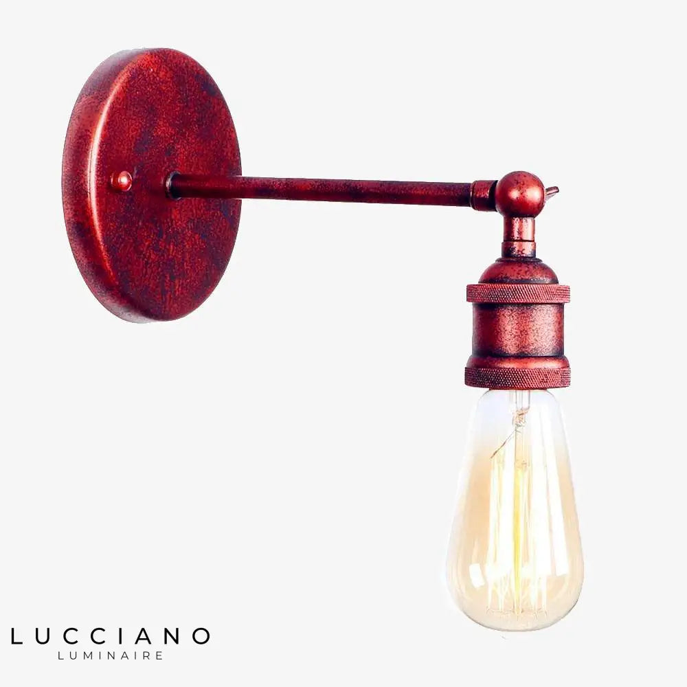 Applique Murale Led Rustique Vintage Luminaire Doré