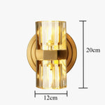 Applique Murale Moderne Élégante Cristaux Lumineux. Chambre