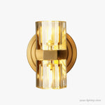 Applique Murale Moderne Élégante Cristaux Lumineux. Chambre