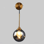 Applique Murale Moderne Suspendue Design Élégante. Gris Fumé A Chambre