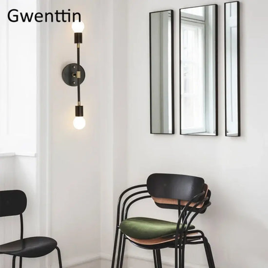 Applique Murale Nordique Élégante Design Minimaliste. Chambre