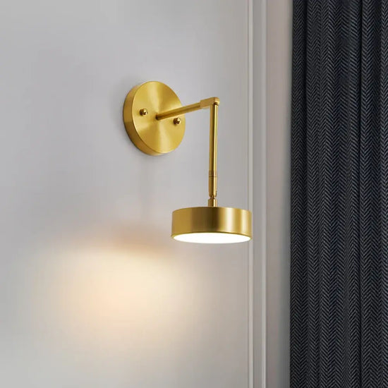 Applique Murale Nordique Élégante Minimaliste Cuivre Applique Chambre