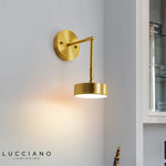 Applique Murale Nordique Élégante Minimaliste Cuivre Applique Chambre