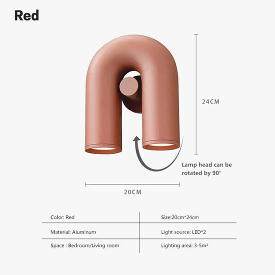 Applique Murale Nordique Minimaliste Design Bois Chambre