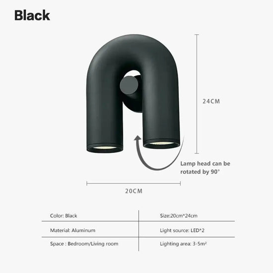 Applique Murale Nordique Minimaliste Design Bois Chambre