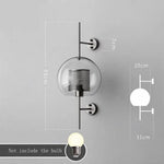 Applique Murale Rétro Style Industriel Vintage Rond - Large Argenté Chambre