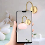 Applique murale rose