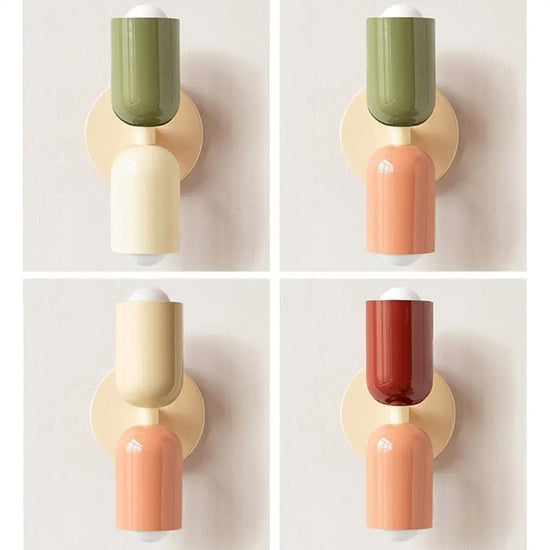 Applique Murale Scandinave | Led Salon Minimaliste Vert Rose Applique