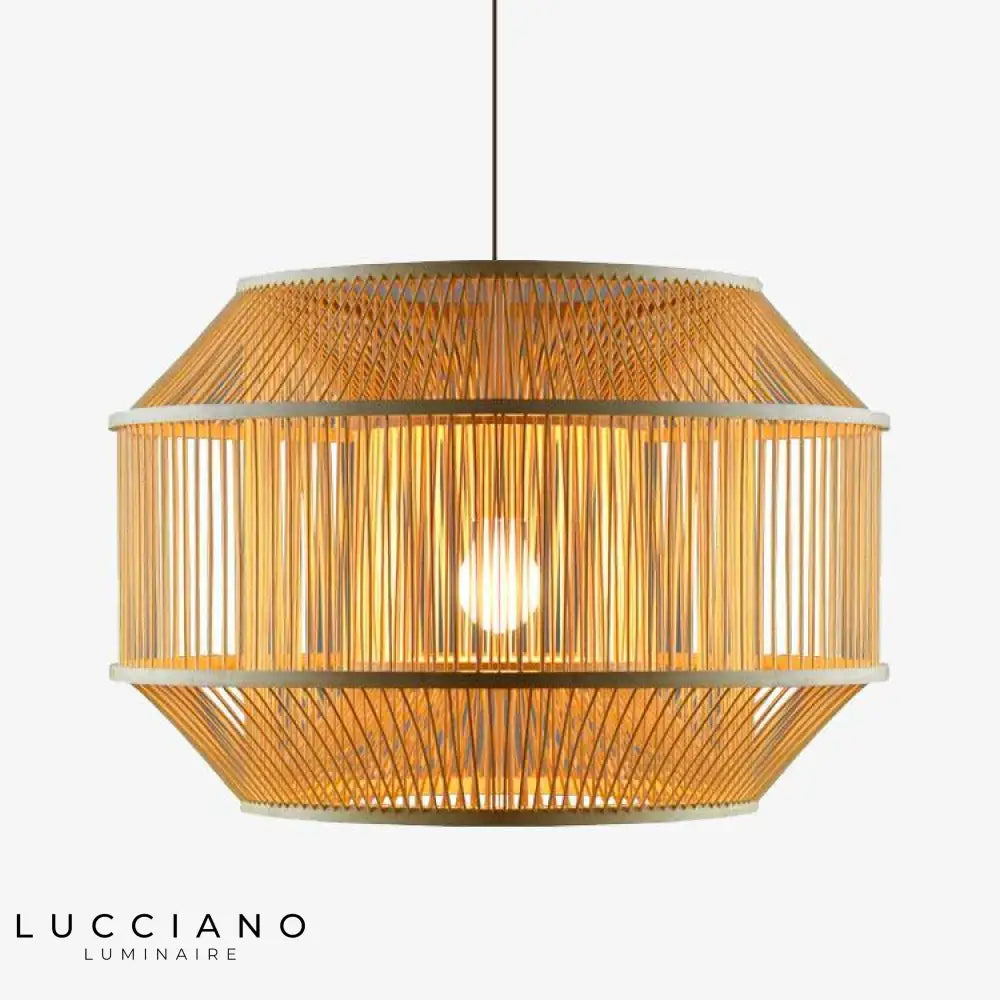 Cage Bambou Zen Suspension Design Luminaire Chambre