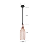 Cage Pendentif Métal Vintage Rose Gold C Luminaire Chambre