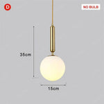 Design Led Avec Tube Acier Et Sphère Verre D Luminaire Chambre