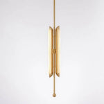 Élégant Lustre Led À Double Base Gold Luminaire Chambre