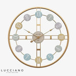 Horloge Vintage Dorée Roman 40Cm 50Cm Luminaire Doré