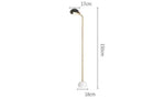 Lampadaire Doré Boule Noire Marbre Luminaire Chambre