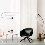 Lampadaire Led Art Moderne Arrondi Luminaire Chambre