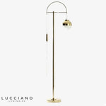 Lampadaire Led Doré Avec Boule En Verre Luminaire Chambre