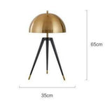 Lampadaire Led Tripod Noir Doré A Luminaire Chambre