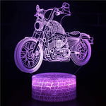 Lampe De Chevet 3D Tactile Moto