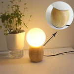 Lampe de chevet Bois en Forme de Boule