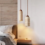 Lampe de Chevet en Marbre Travertin Nordique