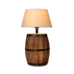 Lampe De Chevet Tonneau Vintage Rope Luminaire Chambre