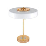 Lampe Dorée Avec Abat-Jour Blanc Luminaire Chambre