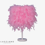 Lampe Led À Plumes Colorées Luminaire Chambre
