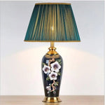 Lampe Led Céramique Style Japonais Vert Luminaire Chambre