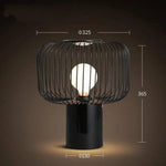 Lampe Led Design Cage Noire À Poser B / Luminaire Chambre