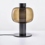 Lampe Led Moderne Abat-Jour Verre Luminaire Doré